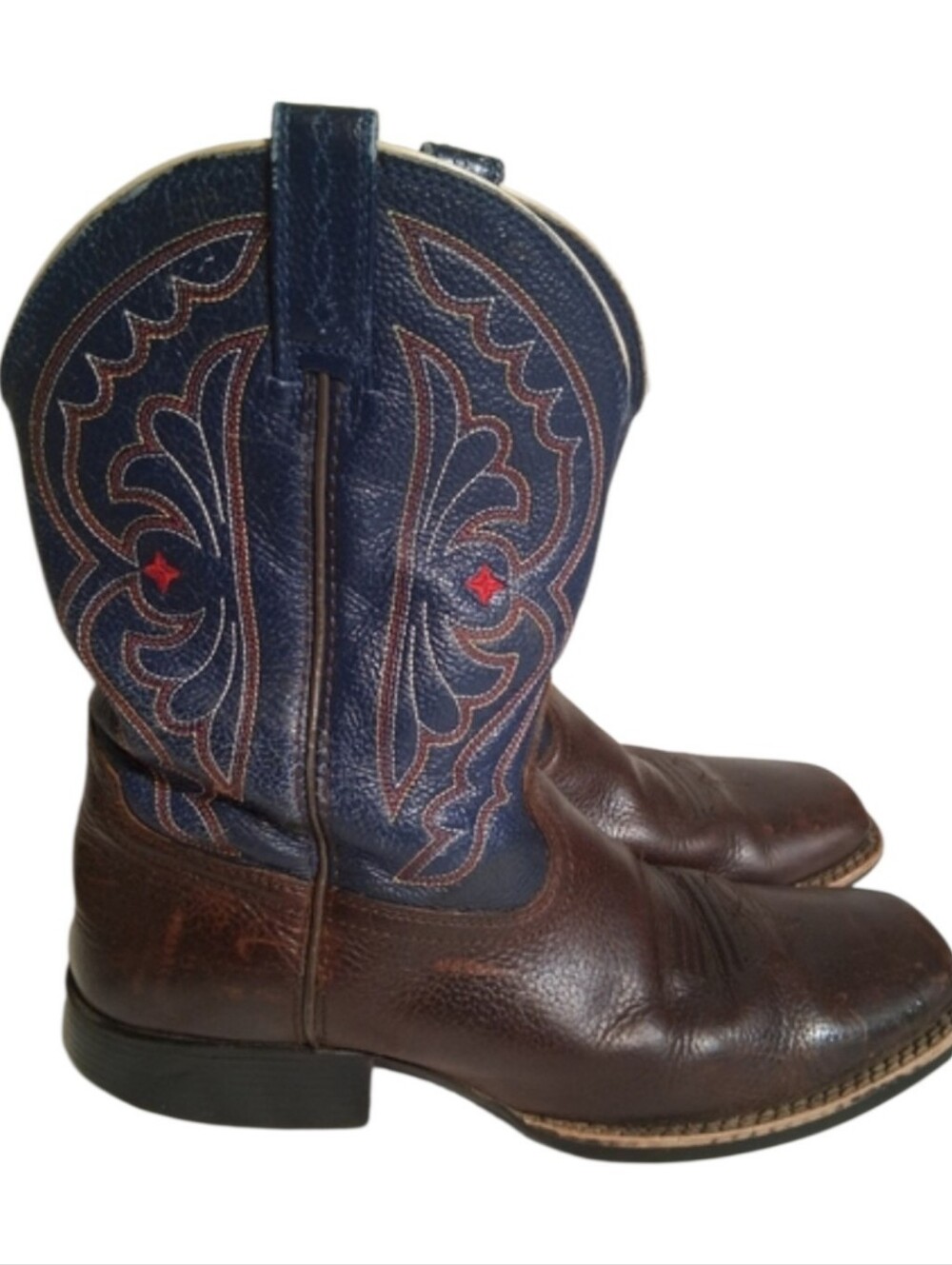 ARIAT  Brown and Blue Western  Boots - Size US 5, EU 36.5